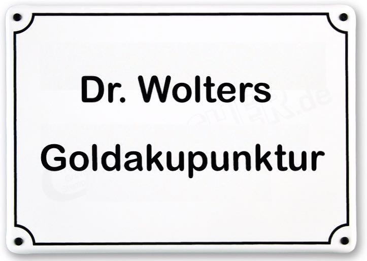 Praxisschild Dr. Wolters